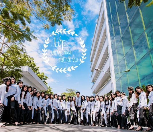 Chụp ảnh kỷ yếu tại trường