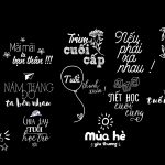 Bộ Typography đẹp chỉnh ảnh kỷ yếu 2